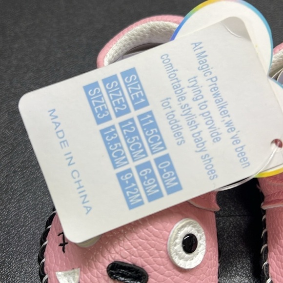 NWT Baby Magic Pre walker Hard Bottom Non Slip Shoes Size 1 - Picture 6 of 7